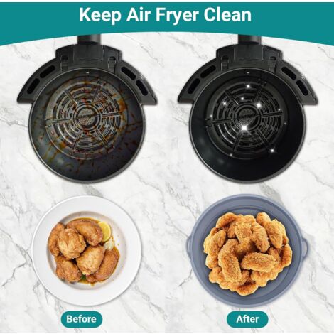 Moule Silicone Air Fryer Accessoire, Moule En Silicone Pour Friteuse À