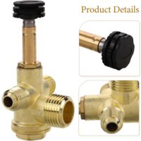 Clapet Anti-Retour Compresseur Air 1/2x3/8" - Laiton Pour Systèmes Pneumatiques - YWBL-WH