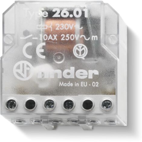 Télérupteur de boîte 1NO 10A 230V AC FINDER 260182300000PAS