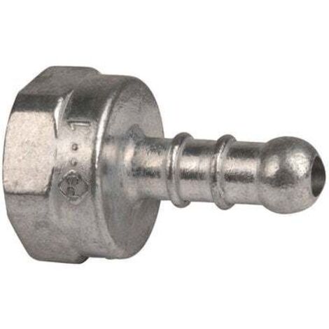 Gurtner – Tétine gaz butane droite 10mm – Raccord 1/2' (15 x 21 mm) en laiton – Pression max 500 mb – Joint d'étanchéité inclus