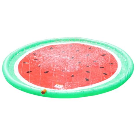 AUFBLASBARER Wassermelonen-Wasserteppich – Spaß & Erfrischung für Kinder und Tiere - 170 cm x 170 cm