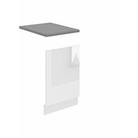 BELINI Habillage de Porte Lave Vaisselle PO45 Meuble Lave Vaisselle avec Plan de Travail I Accessoire pour Lave-Vaisselle Cuisine - Teille: 1,6 x 45 x 57 cm I Couleur: Blanc très Brillant