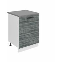 BELINI Meuble Cuisine Bas avec Plan de Travail SD I Meubles de Cuisine - Taille: 51,6 x 60 x 85 cm I Petit Meuble Cuisine - 1 Porte I Couleur : chêne Glamour