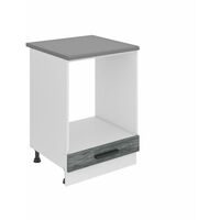 BELINI Meuble Cuisine Bas avec Plan de Travail SDP I Meubles de Cuisine - Taille: 51,6 x 60 x 85 cm I Petit Meuble Cuisine - sans Porte I Couleur : chêne Glamour