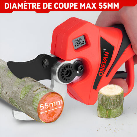 Sécateur Jardin Professionnel Sécateur Électrique Sans Fil, 50mm Secateur Electrique Sécateur Professionnel Pour Arbres Fruitiers