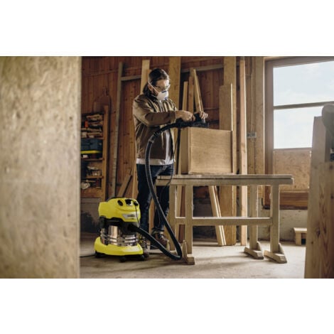 KARCHER Bidone aspiratutto solido liquidi WD 4 P S V-20/5/22 - Potenza allacciata: 1000 W - Capacità vano raccolta: 20 l - Materiale vano di raccolta: Acciaio inox