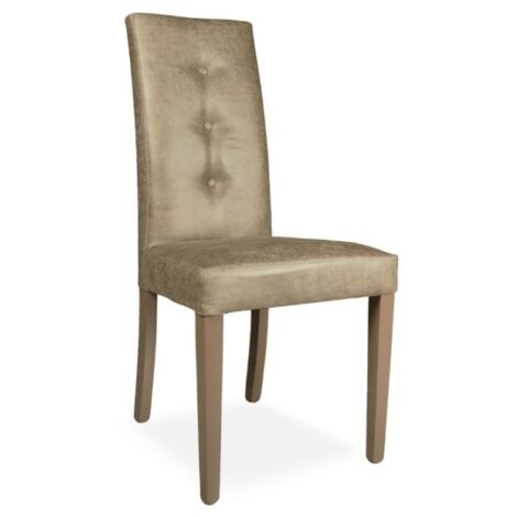 Silla tapizada en tela color caramelo - Montecarlo (1/4)