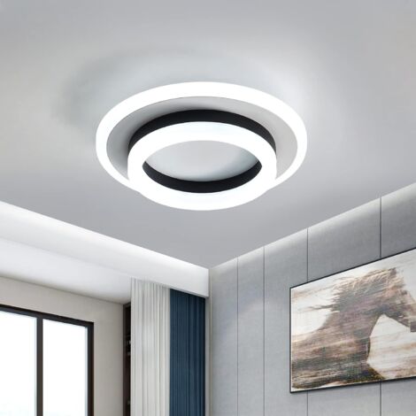 Goeco – Plafonnier LED 24W 1920 Lumen – Ultra-mince 8cm – Lumière blanche 6500K – Pour salon, chambre, bureau – Installation facile