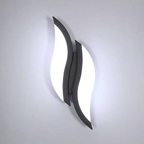 Goeco – Applique murale LED moderne 12W 2300LM – Éclairage acrylique 6500K – Installation facile – Pour salon et chambre