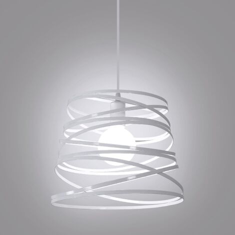 Suspension Luminaire Moderne, Lustre Salon Suspension Luminaire Industrielle Spirale en Cascade Vintage Métal E27 Suspension