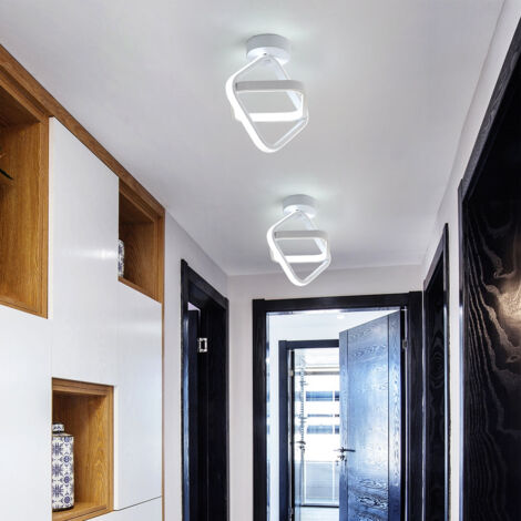 LED Plafonnier, Plafonnier LED Salon Moderne, Lumières de Couloir, Lumière Blanche Froide 6000K, pour Salon Couloir Chambre Balcon, diamètre 22CM