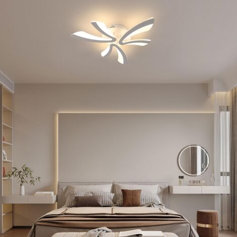 GOECO Plafonnier LED moderne Forme de fleur créative Lampe de Plafond 36W Pour salon chambre à coucher salle à manger bureau Blanc Lumière Blanche Chaude 3000K