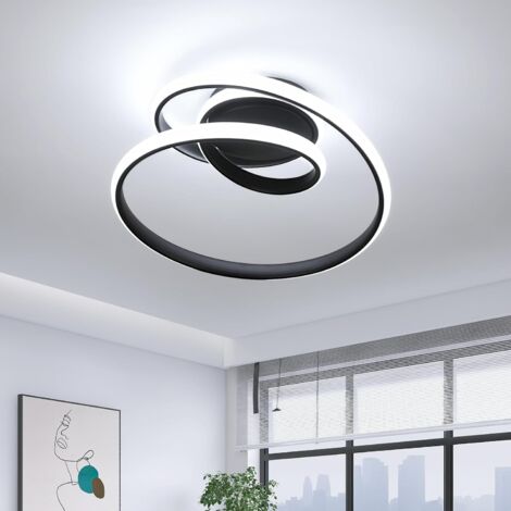 Plafonnier LED, Créatif Spirale Design Lampe de Plafond Moderne, 36W 4000LM Luminaire Plafonnier Led Barre, pour Salon Chambre Salle à Manger Corridor, 6500K Blanc Froid (1/5)