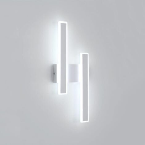 GOECO Applique Murale Intérieure LED, 32W 3600LM Lampe Murale Moderne, Acrylique Luminaire Mural Interieur pour Chambre, Salon, Couloir, Escalier, 6500K Lumière Blanche Froide (Blanc) (1/5)