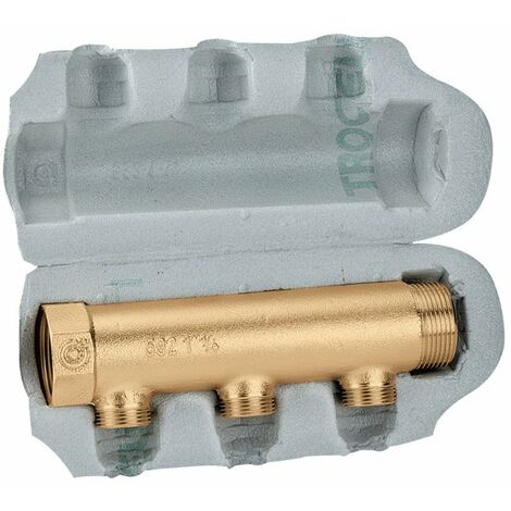 Verteiler mit vorgeformter Isolierung 1" Abzweige 3 Caleffi 650632 1" - 3