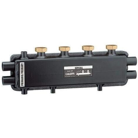 Hydraulischer Abscheider-Kollektor für Heizungsanlagen Sepcoll Caleffi 559221 Schwarz