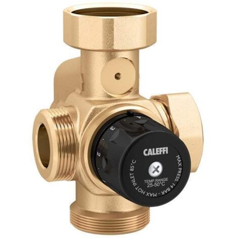 Thermostatisches Mischventil Einstelltemperatur 40-70°C Caleffi 166005  40-70 °C