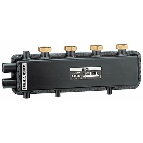 Hydraulischer Abscheider-Kollektor für Heizungsanlagen Sepcoll Caleffi 559220 Schwarz