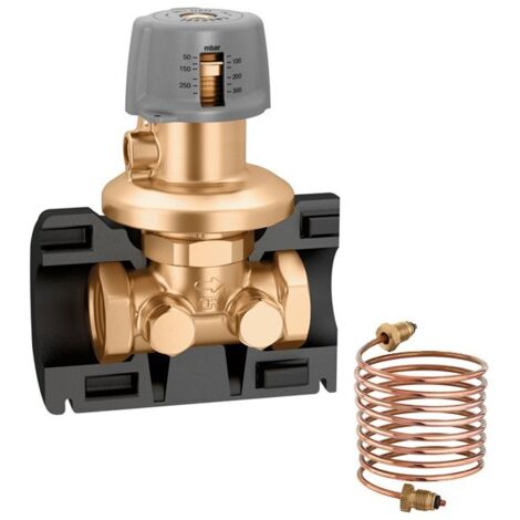 Differenzdruckregler mit Isolierung. Anschluss 1 1/4 "F , einstellbare Einstellung 50-300 Caleffi 140370  1 1/4"F
