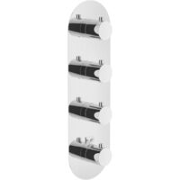 Nobili Serie LIVE 4-Wege-Thermostat-Unterputzbatterie WE00104/TCR Verchromt - Messing