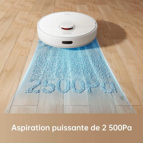 Aspirateur Robot Laveur Dreame F9 Pro 2 en 1 avec Navigation LDS-150min,2500Pa,WiFi/APP/Alexa,Poils d'Animaux