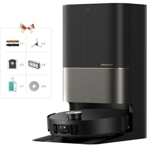Dreame – Aspirateur robot laveur X50 Ultra Complete – Aspiration 20000 Pa – Navigation IA – Nettoyage hygiénique avec lumière UV – Autonomie 220 mn