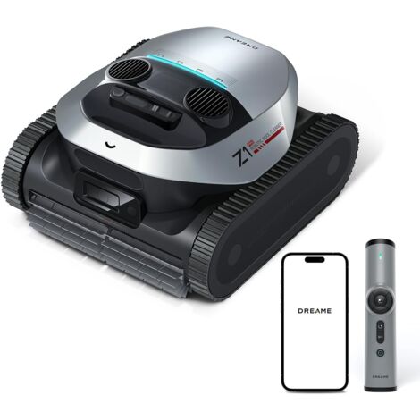 Dreame – Z1 Pro Robot nettoyeur piscine sans fil – Technologie PoolSense – Aspiration 30 m³/h – Pour piscines jusqu'à 200 m² – Évitement intelligent des obstacles