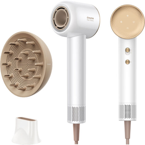 Dreame - Hair Glory Combo Sèche - Cheveux Professionnel, Séchage Rapide, Moteur Haute Vitesse 110000 TR/Min,Débit d'air 70m/s, 1600W