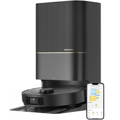 [PRODUIT RECONDITIONNÉ] Aspirateur Robot Laveur Dreame X40 ultra complete Noir 'c avec Base Autonettoyante,12000Pa,Spécial pour Poils d'Animaux, 80-90 % neuf, B2