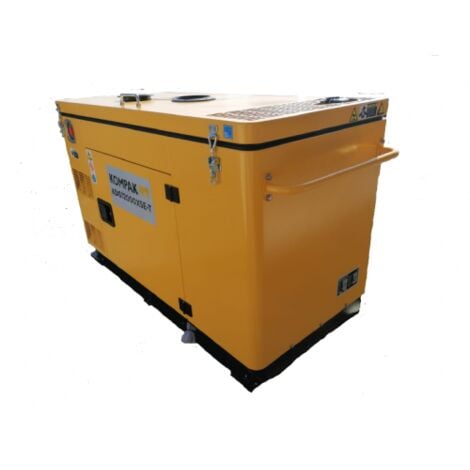 KOMPAK Groupe électrogène 12KvA Diesel 230V/400V Insonorisé KDG12000XSE-T monophasé et triphasé