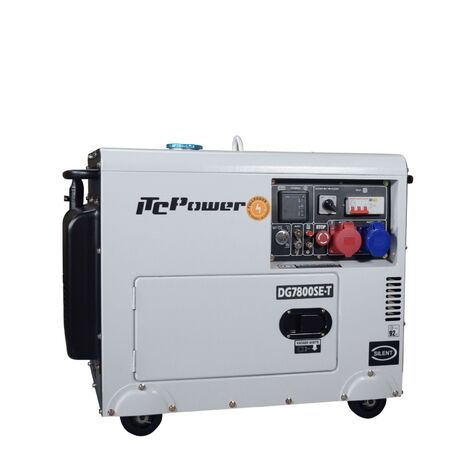 Groupe électrogène ITC POWER Full Power 8 kVA Diesel DG7800SE-T 230&400V