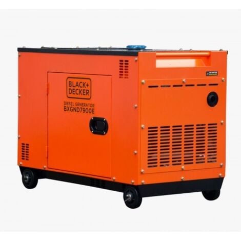 Groupe électrogène BLACK+DECKER 7.9KvA Diesel 230V/400V Insonorisé BXGND7900E monophasé et triphasé