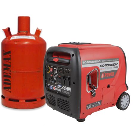 A-IPOWER Groupe électrogène essence / gaz Inverter 3800W SC4000iED-O