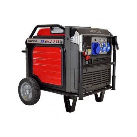 Groupe électrogène essence 7000W inverter – Moteur Honda GX390 – Autonomie 6,3h – Niveau sonore 76dB – 3 prises 230V - EU70iS