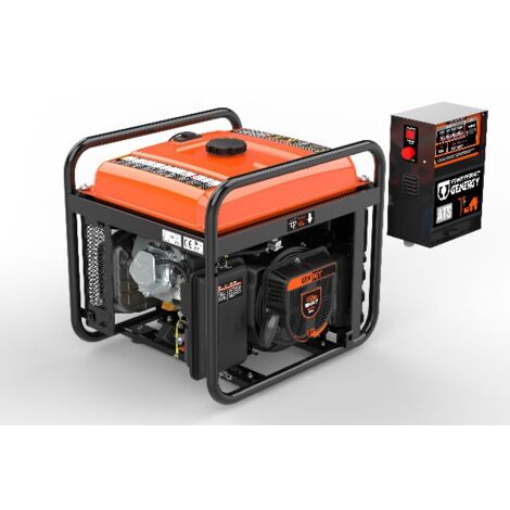 Groupe électrogène CRETA ATS 7500W – Inverter monophasé – Démarrage électrique – Autonomie 14.1H – Réservoir 25L – Protection surcharges – Genergy (1/5)
