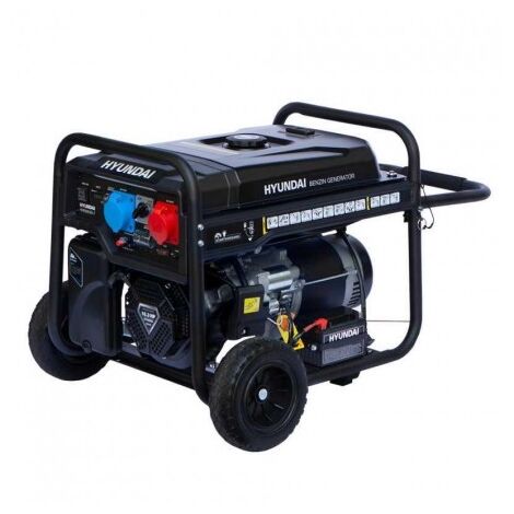 Hyundai – Groupe électrogène triphasé 10,6 kVA – Monophasé 7,7 kVA – Démarrage électrique – Moteur à essence refroidi par air – Autonomie 10h30 - HY10100LEK-T