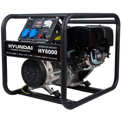 HYUNDAI groupe électrogène essence monophasé HY6000 4400 W monophasé