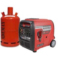 Groupe électrogène inverter 3800W essence/gaz – Autonomie 10h – Démarrage électrique et télécommande – Protection IP23 – Ai Power