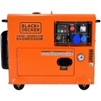 Groupe électrogène Black + Decker BXGND5300E - 5 kW - Diesel monophasé valable pour installation SOLAIRE