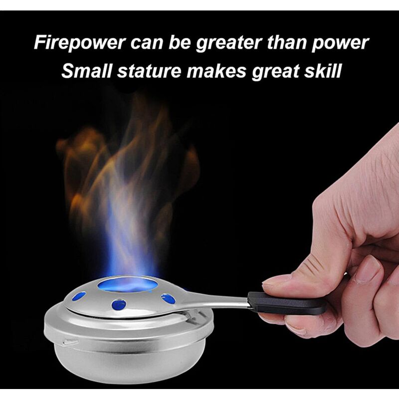 Brûleur à fondue, Brûleur à alcool, Réchaud alcool, Fondue savoyarde, brûleur d'alcool pour fondue, brûleur à alcool gélifié, Acier Inoxydable - Dia.9.5 cm 3