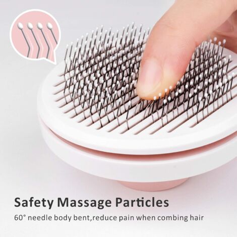 Brosse Chiens Chats, Brosse Autonettoyante Long Court pour Eliminer Efficacement jusqu'à 95% des Poils Morts et Tomentose sous-Poil Tangles Dead