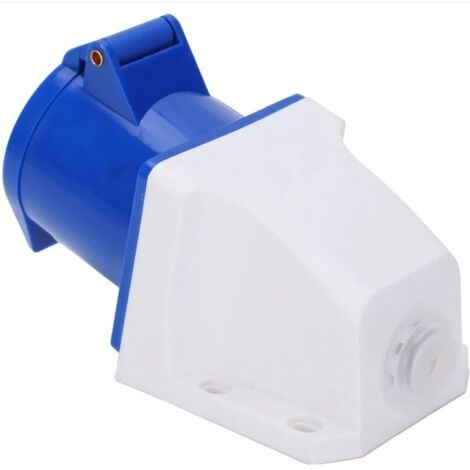 Industrial  Prise Femelle Industrielle et Prise Mâle Industrielle 32A CEE  3 Broches  2 P + E  220V  Etanche IP44  pour Rallonge Electrique, Camping Car  Usage Intérieur et Exterieur