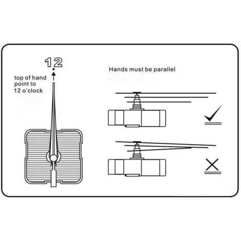 Mécanisme d'horloge, mécanisme de Mouvement d'horloge, zéro Bruit, mécanisme à Quartz Silencieux, système d'horloge Murale silencieuse à Batterie, pièces d'horloge Murale, pièces de Rechange