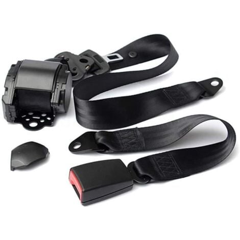 Ceinture de sécurité de voiture 3 points télescopique automatique Accessoires de voiture de remplacement universels pour enfants adultes et enceintes Expérience confortable et sûre