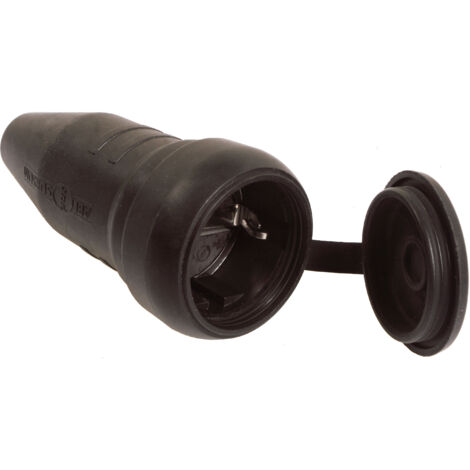 Vollgummikupplung + Schutzkappe Anschluss 2,5mm² 230V 16A IP44
