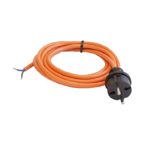 Anschlussleitung 230V 16A orange 5m H07BQ-F 2x1,5 IP44
