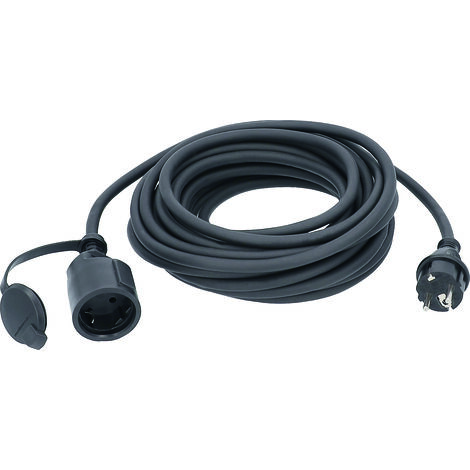 AS Schwabe 60372 Strom Verlängerungskabel  16 A Schwarz 5.00 m H07RN-F 3G 1,5 mm²