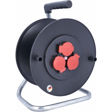 Kunststoffkabeltrommel Leer Ø285mm für ca. 40m Kabel IP44