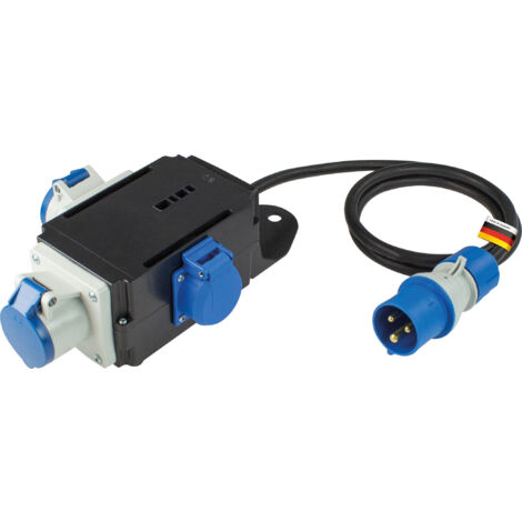 Mobiler MIXO CEE Stromverteiler "EMS" 230V/16A/max. 3500W IP44 (1/3)