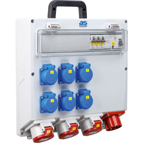 FIXO 2 CEE Wandverteiler mit Anbaustecker 400V/16A/max. 11kW IP44
